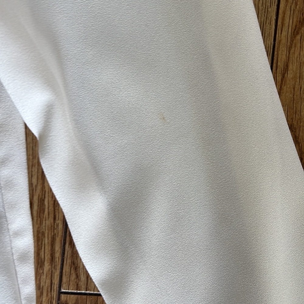 G by Giuliana -🎵BLONDIE LYRIC 🎼White Sheer Blouse w/Bow/Scarf/Tie - Picture 10 of 13